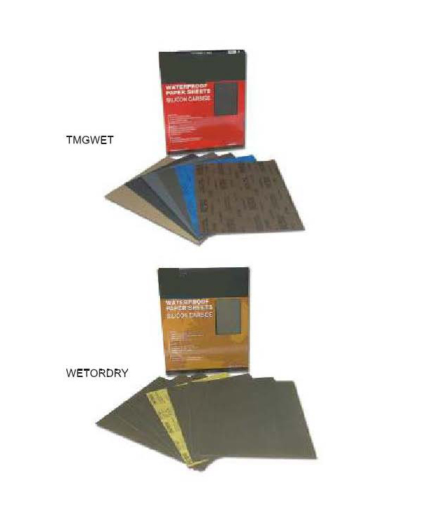 9X11 Silicon Carbide Waterproof Paper Sheets
